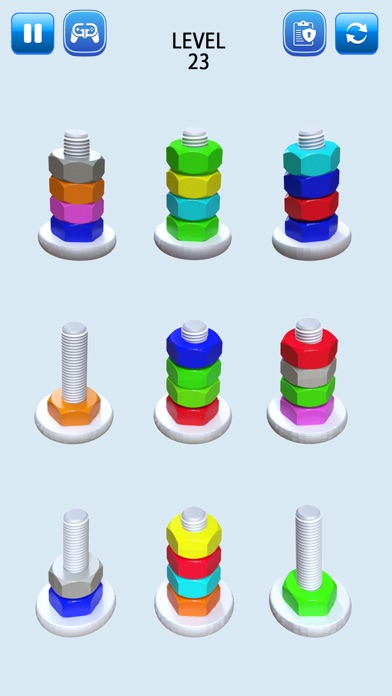 Nuts & Bolts Sort Puzzle Gameのおすすめ画像1