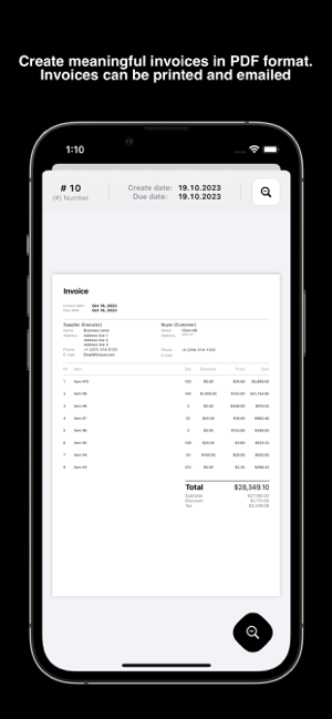 ‎The Invoice Create Screenshot