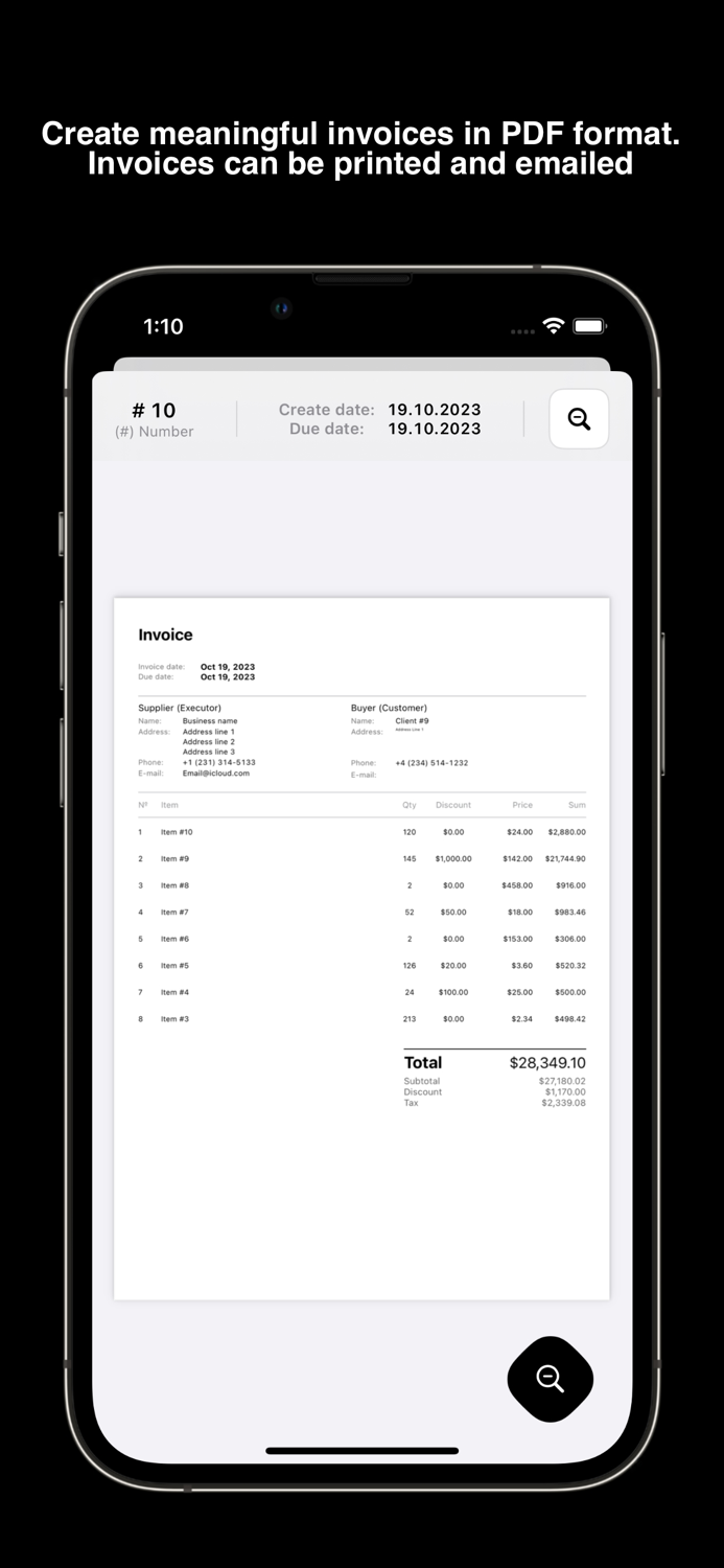 The Invoice Create