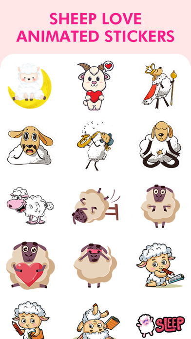 Screenshot #3 pour Sheep Love Animated Stickers