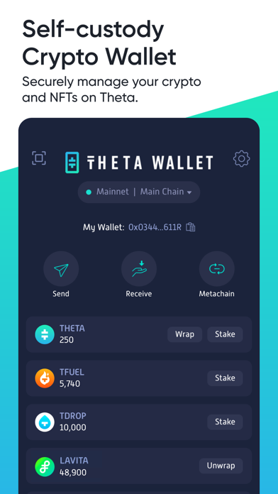 Screenshot #1 pour Theta Wallet