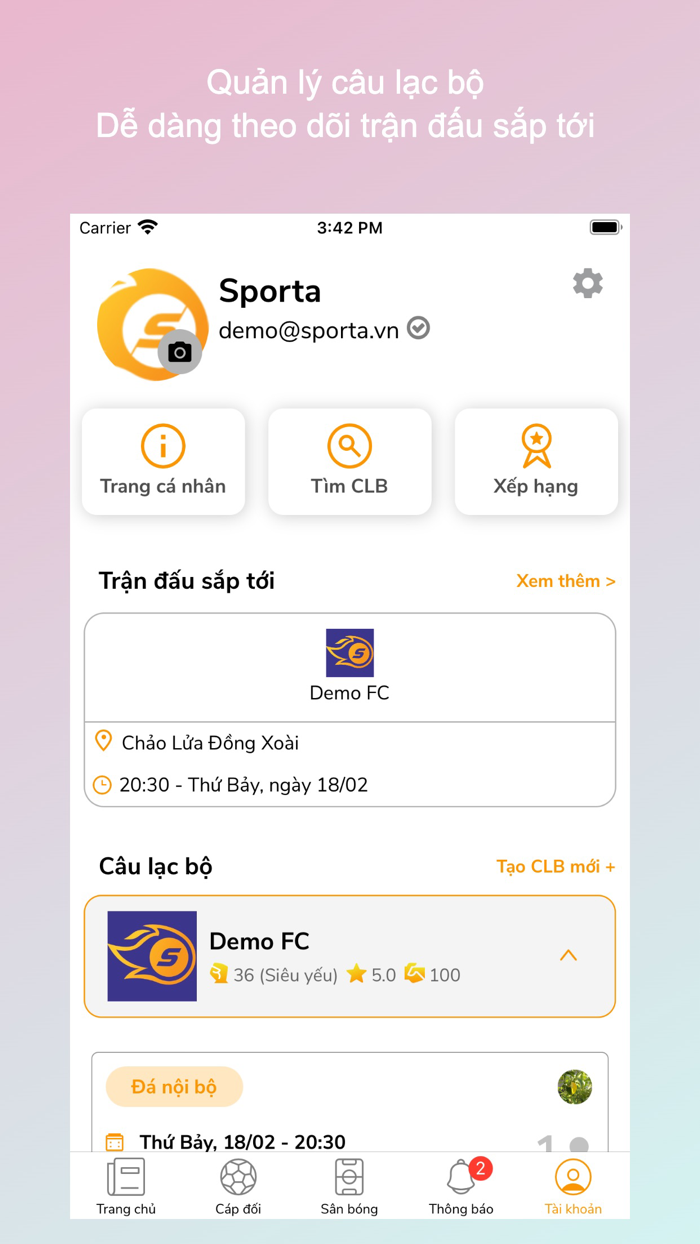 Sporta - Cộng đồng bóng đá