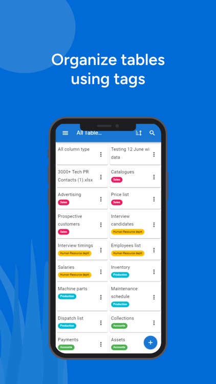 Table Notes  Spreadsheet Excel