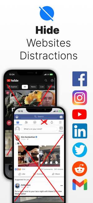 ‎SocialFocus: Hide Distractions Screenshot