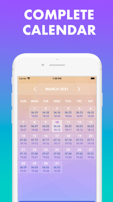 Screenshot #3 pour Sunrise & Sunset Times Tracker