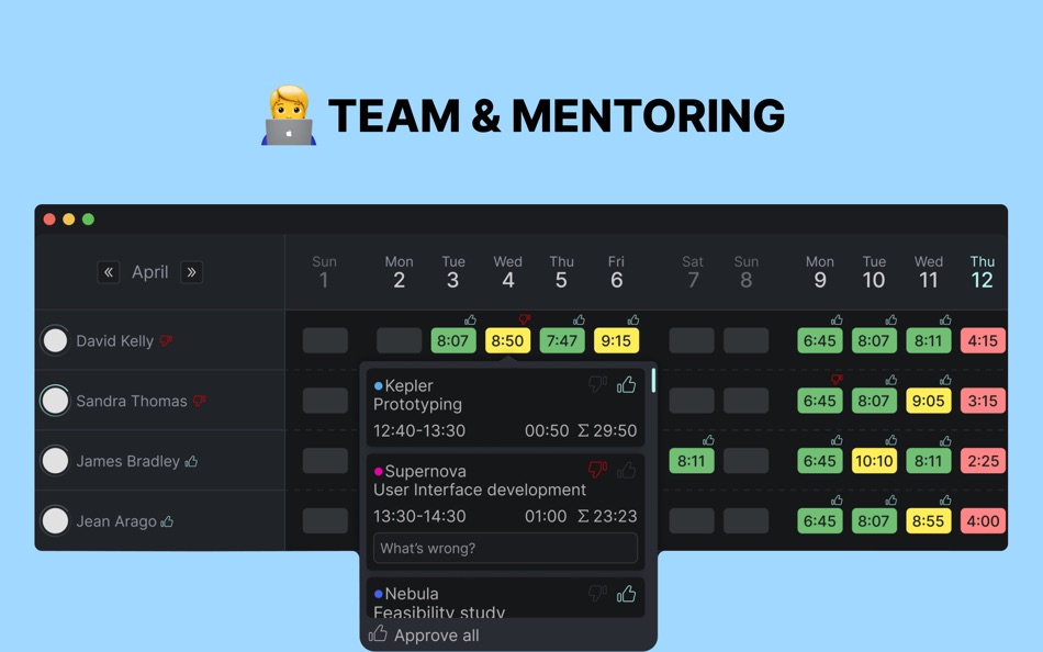 #4. Worklog - AI Time Tracking (macOS) 来自: SOLID SOFTWARE LLC