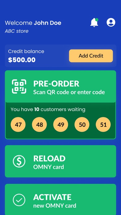 OMNY Retailers Screenshot