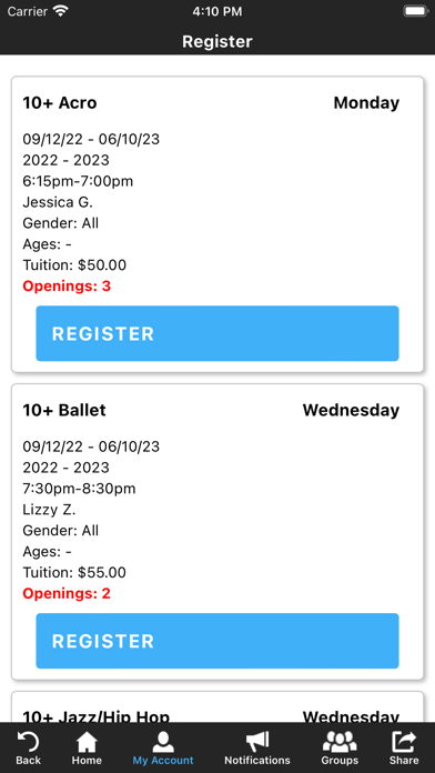 Dynamic Dance Center Screenshot