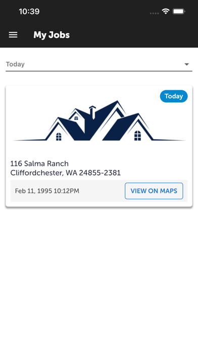 Roof Right Now Job Management Screenshot