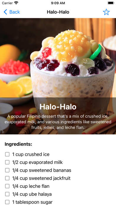 Filipino Food Recipes Offline Screenshot