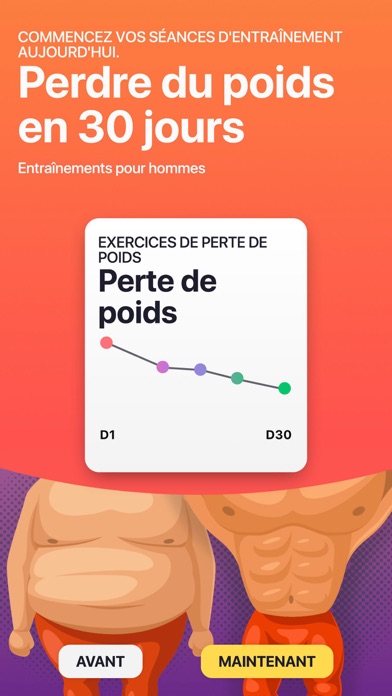 Screenshot #1 pour Hommes exercice la maison