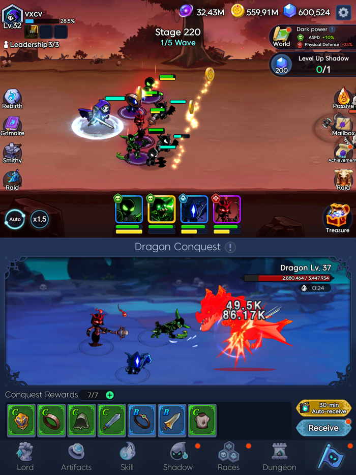 Shadow Knights  Idle RPG