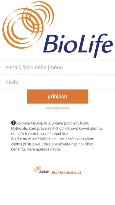 MyBioLife Screenshot