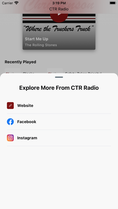 CTR Radio Screenshot