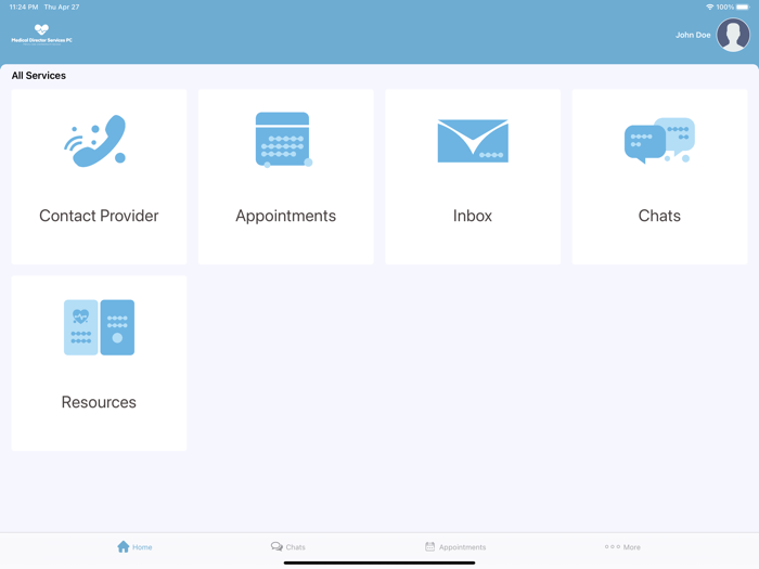MDS Telehealth Patient Portal