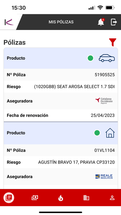 Kalibo - Correduría de seguros Screenshot