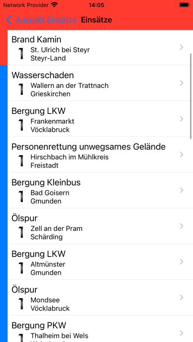 Feuerwehr Einsätze OÖ Screenshot