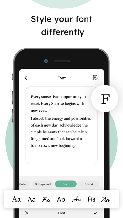 Teleprompter - Floating Texts Screenshot