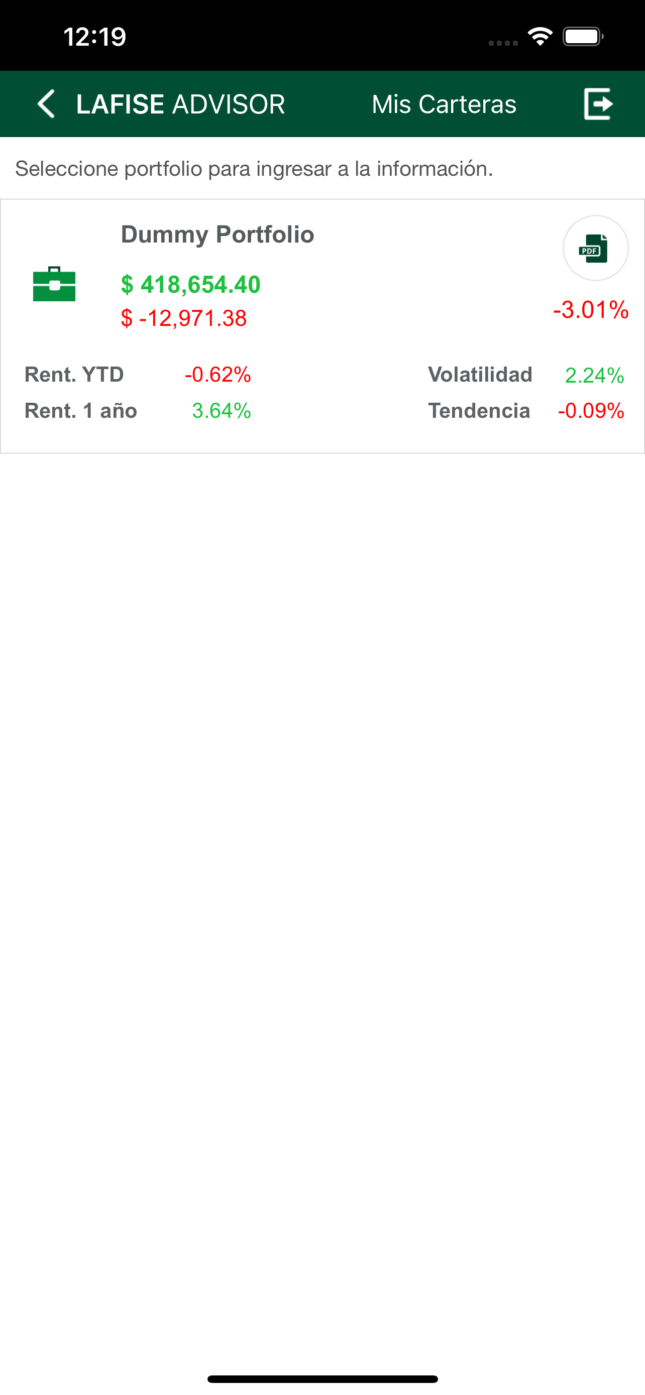 LAFISE - Advisor