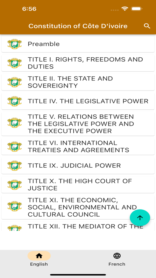 Constitution of Côte d'Ivoire - 1.1 - (iOS)