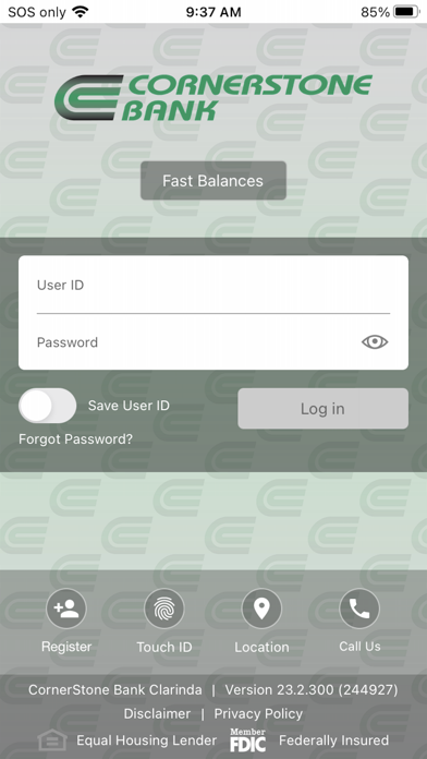 Cornerstone Bank (IA) Mobile Screenshot