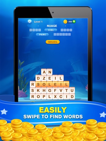 Word Swipe Beach : Search Gameのおすすめ画像2