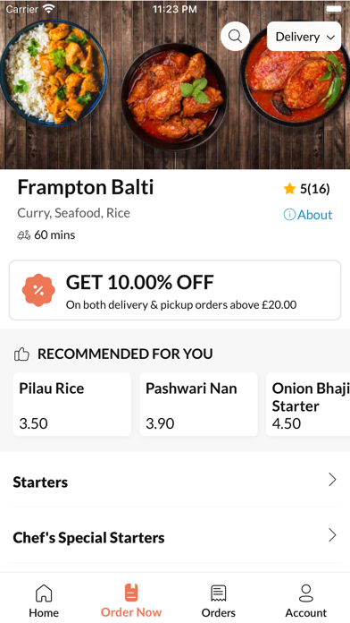 Frampton Balti Screenshot