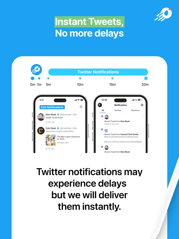 Screenshot #5 pour Fast Notifications for Twitter