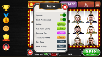 War Criminal Slot Machine Screenshot
