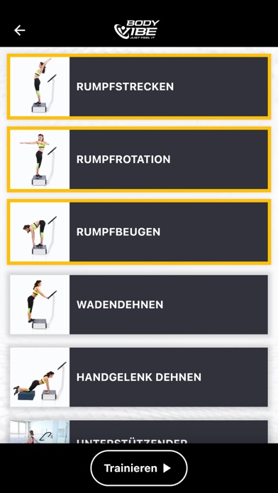 Bodyvibe VisualCoach Screenshot