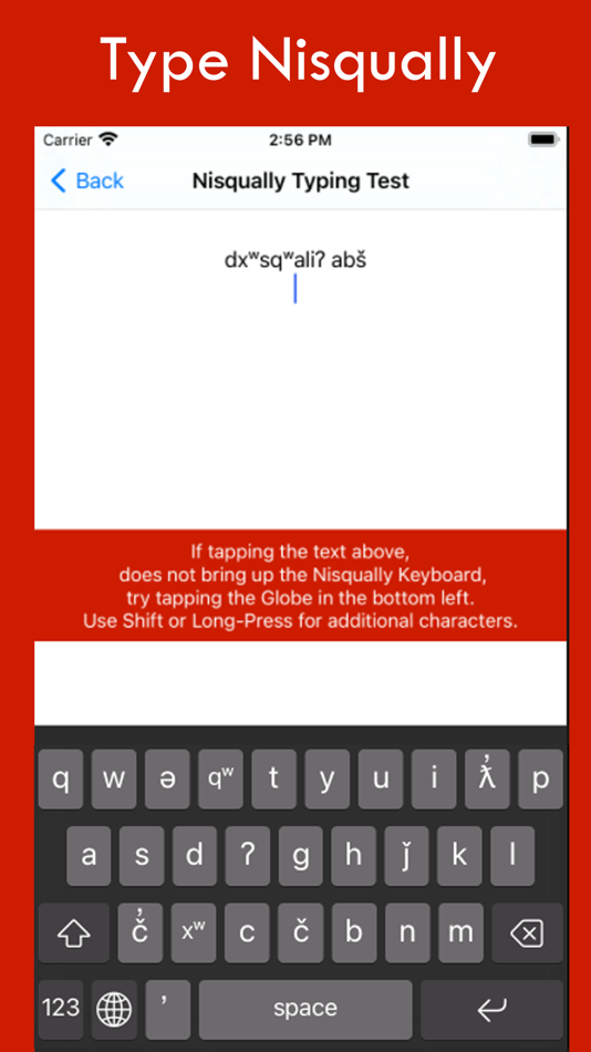 #4. Nisqually Keyboard (iOS) 由: The Language Conservancy, Inc.