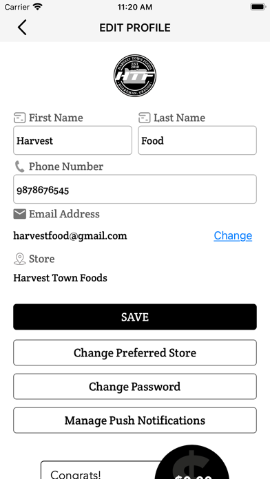 Harvest Town Foods Screenshot
