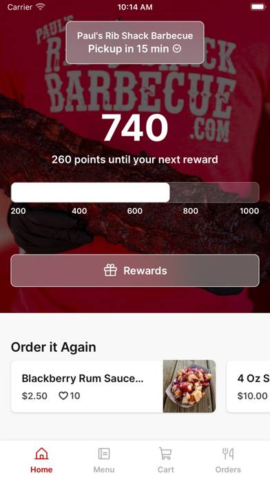 Paul's Rib Shack Barbecue Screenshot
