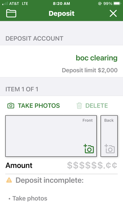 Bank of Commerce Business App Screenshot