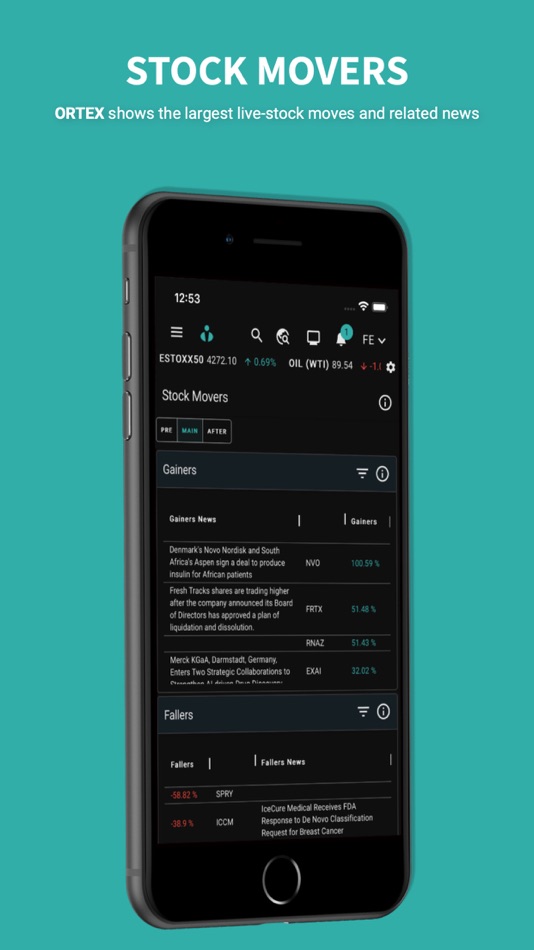 #3. ORTEX - Stock Market Analytics (iOS) 由: ORTEX TECHNOLOGIES LTD