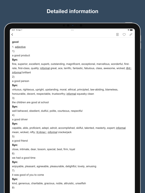 Screenshot #5 pour Dictionary of Paraphrases