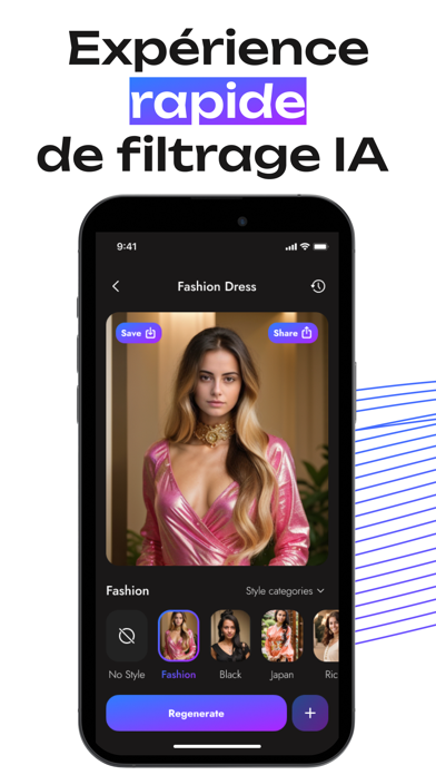 Screenshot #2 pour Avatarro - AI filter & mirror