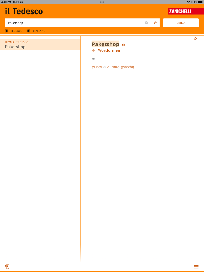 il Tedesco - Zanichelli