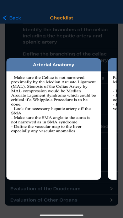 CTisus Pancreas Mass Checklist Screenshot