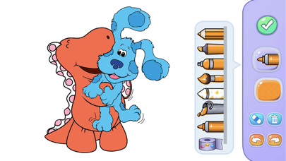 Blue Clues Coloring Glitter Screenshot