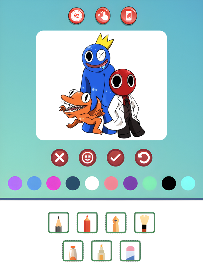 Magic Rainbow coloring House