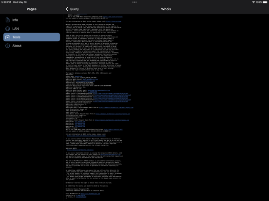 Network Analyzer: net tools iPad app afbeelding 6