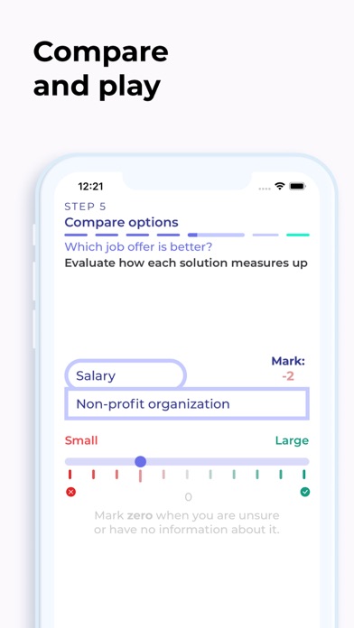 Choice Matrix Screenshot