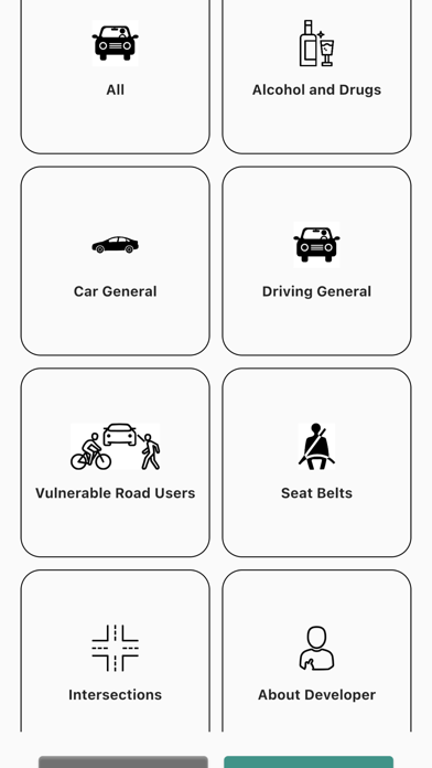 Driving Knowledge Mock Test Screenshot