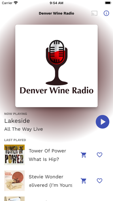 Screenshot #1 pour Denver Wine Radio