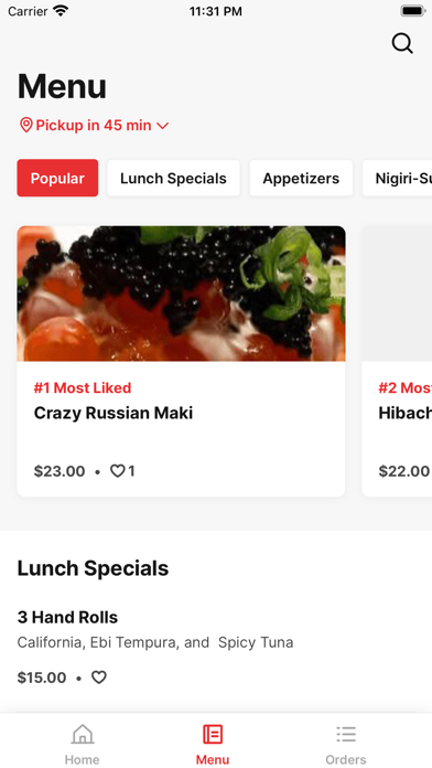 Otani Japanese Restaurant Screenshot