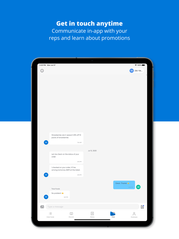 Troia Foods iPad screenshot 4 - Food & Drink app