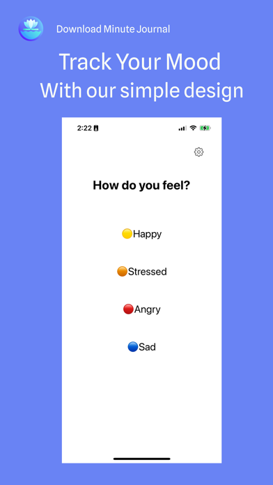 Minute Journal: Mood Tracker Screenshot