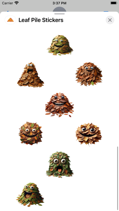Screenshot #3 pour Leaf Pile Stickers