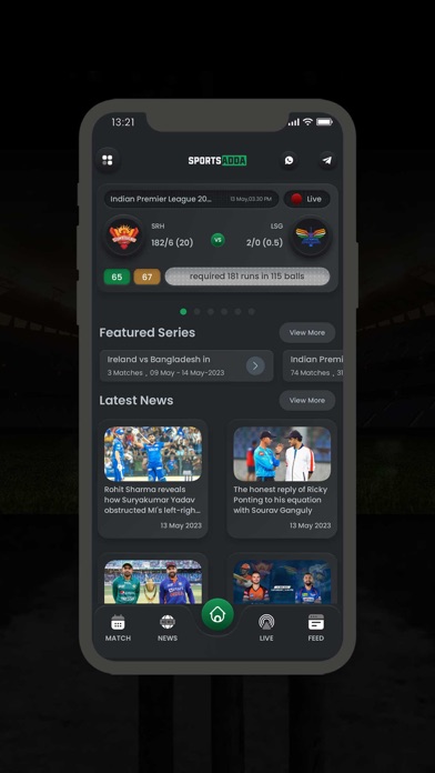 SportsAdda Liveline Screenshot